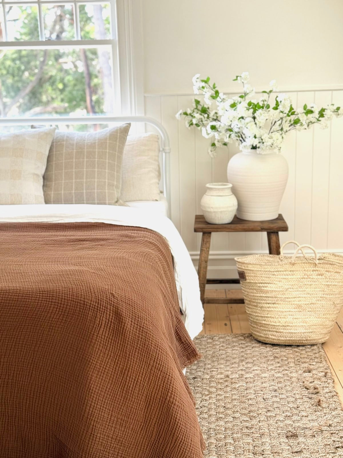 Everson Chocolate Bedcover