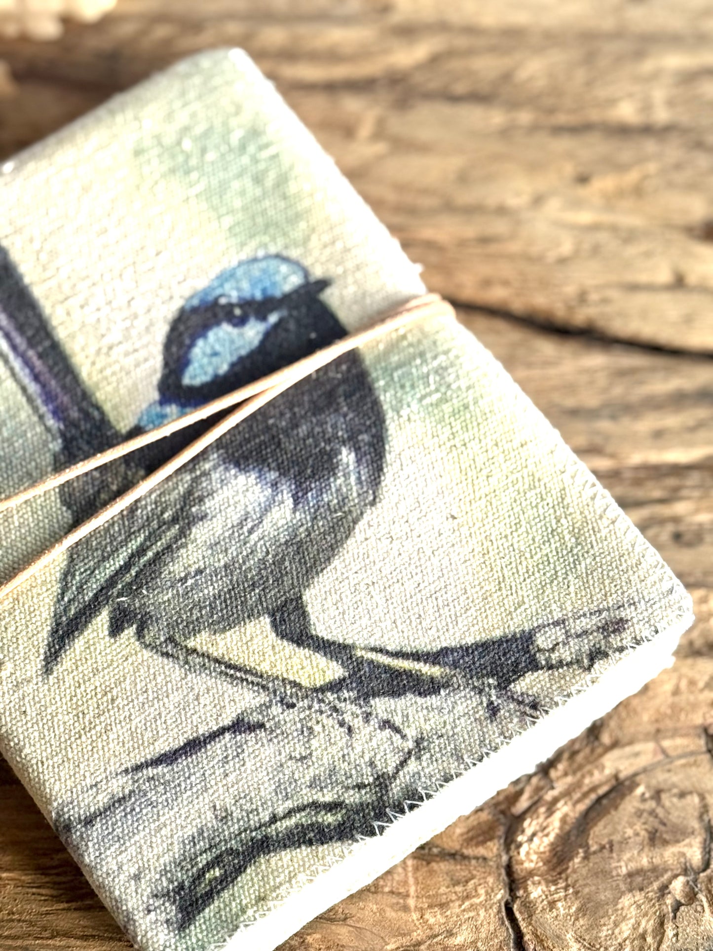 Blue Wren Canvas Journal