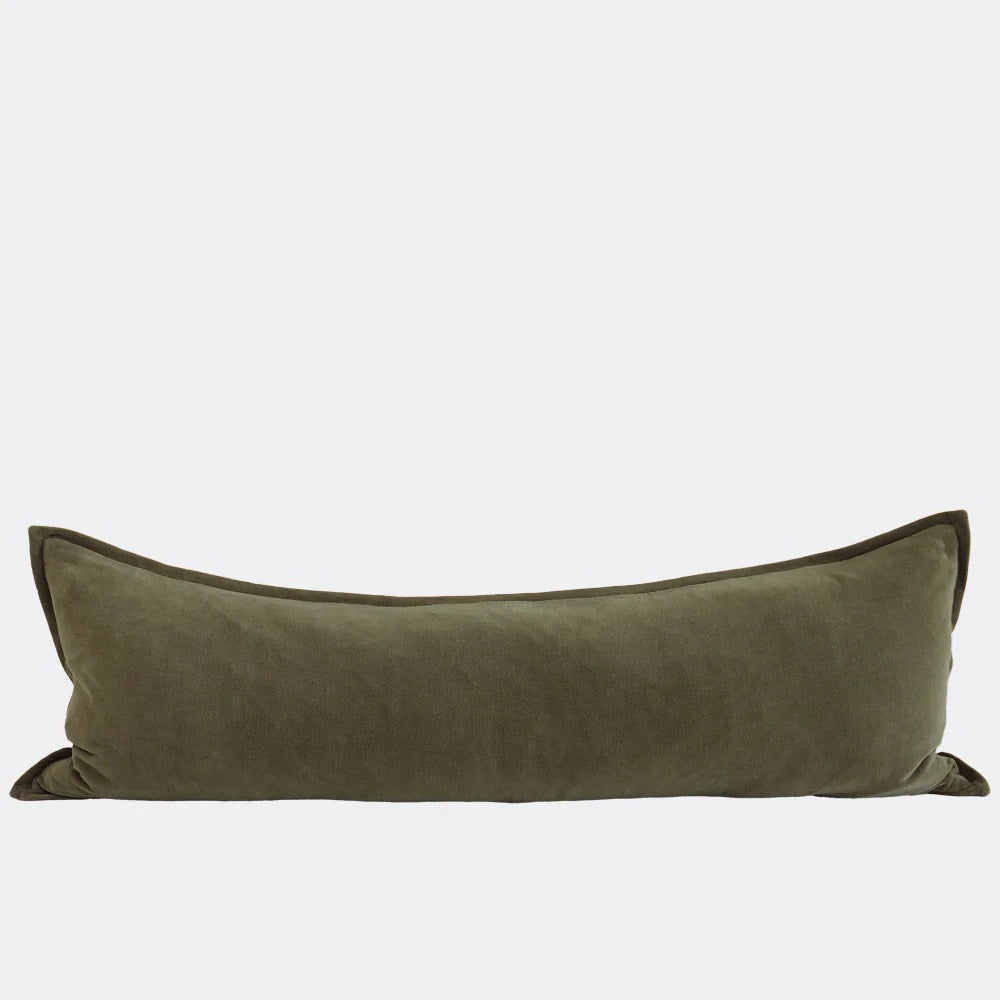 Evelyn Long Lumber Cushion - Olive
