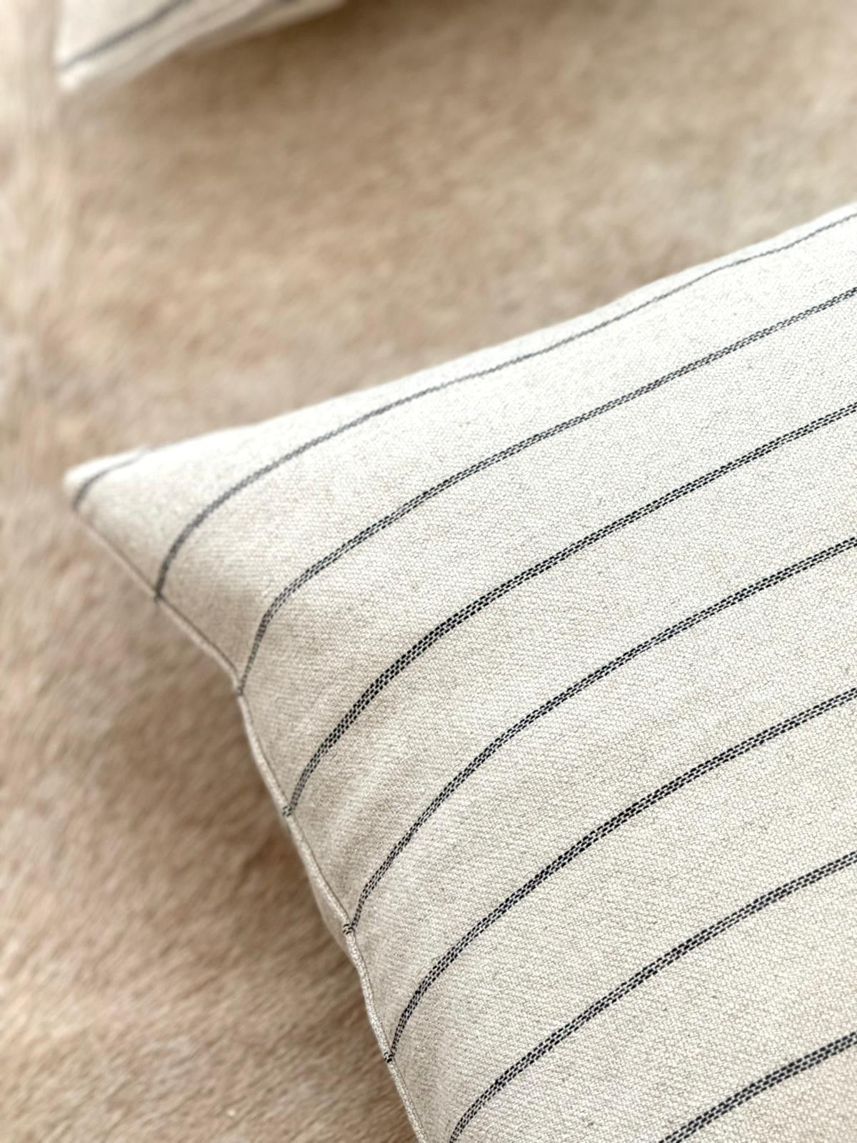 Striped Natural Cushion