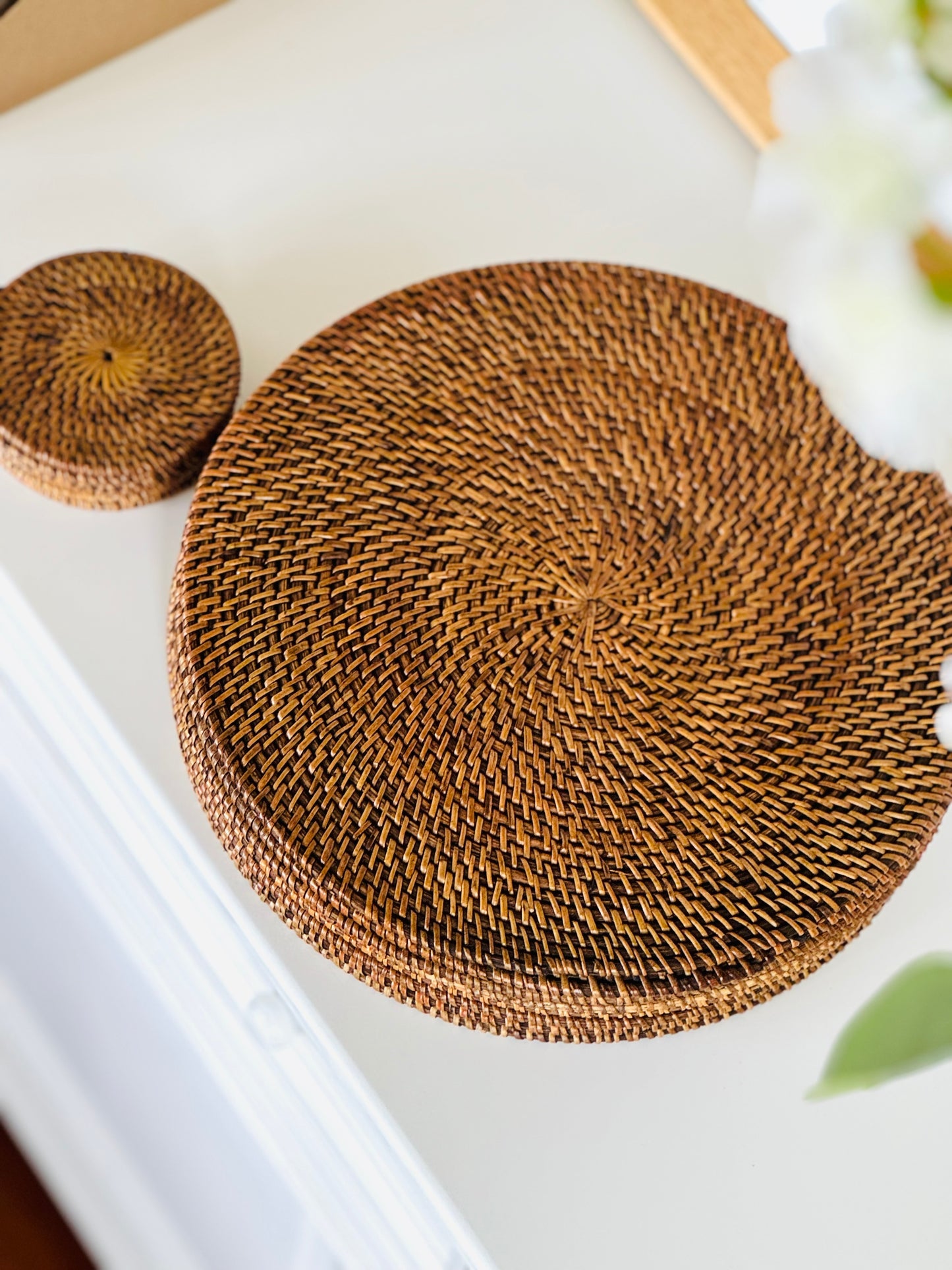 Culver Rattan Coaster