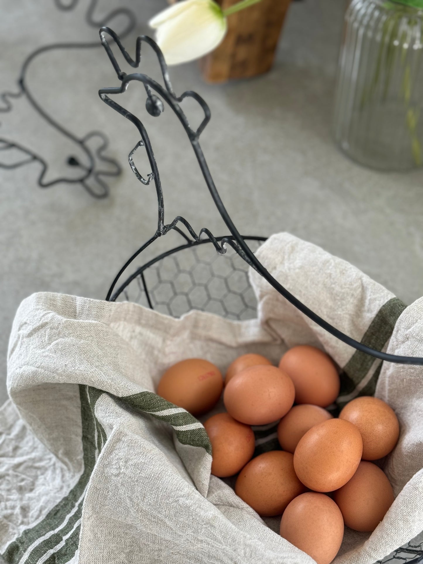 Chicken Egg Carrier Basket - Small