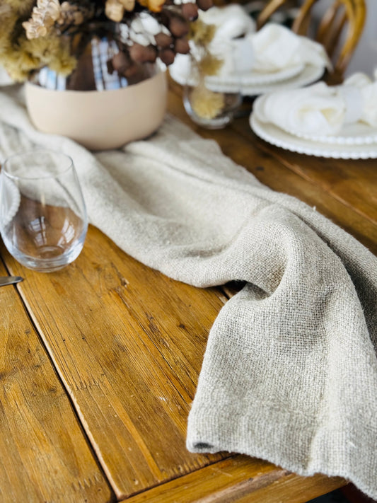 Bedouin Linen Table Runner