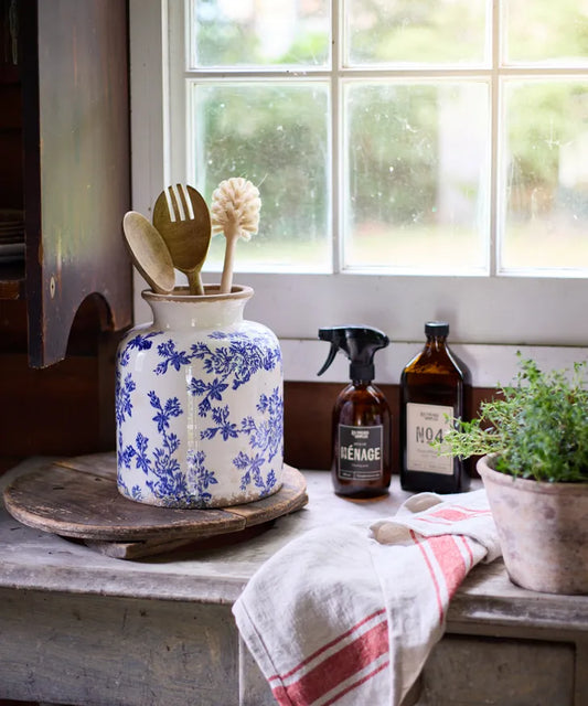 Normandy Blue Floral Vessel