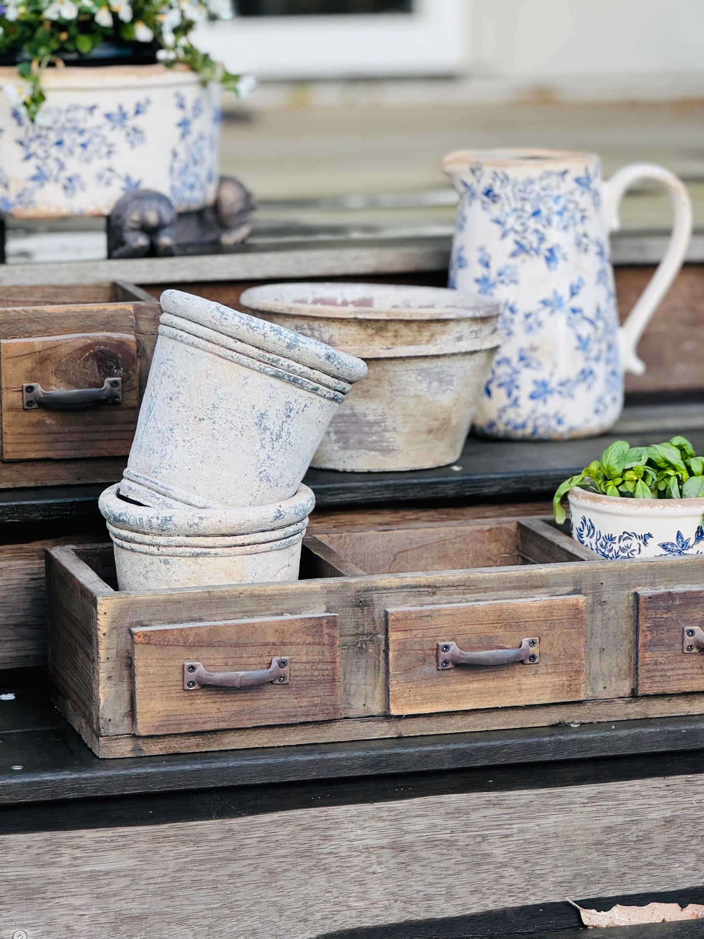 Normandy Blue Floral Jug