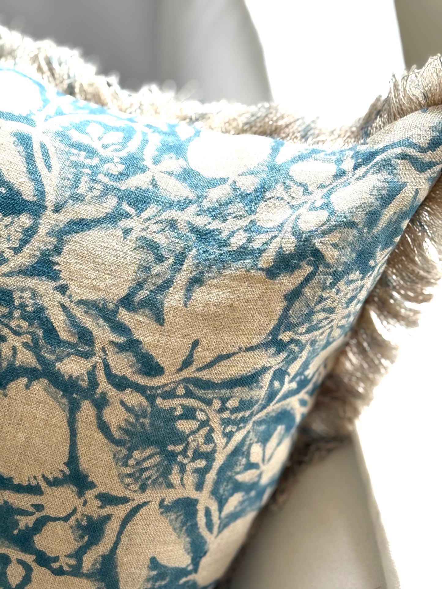 Fleur Block Print Cushion Cover