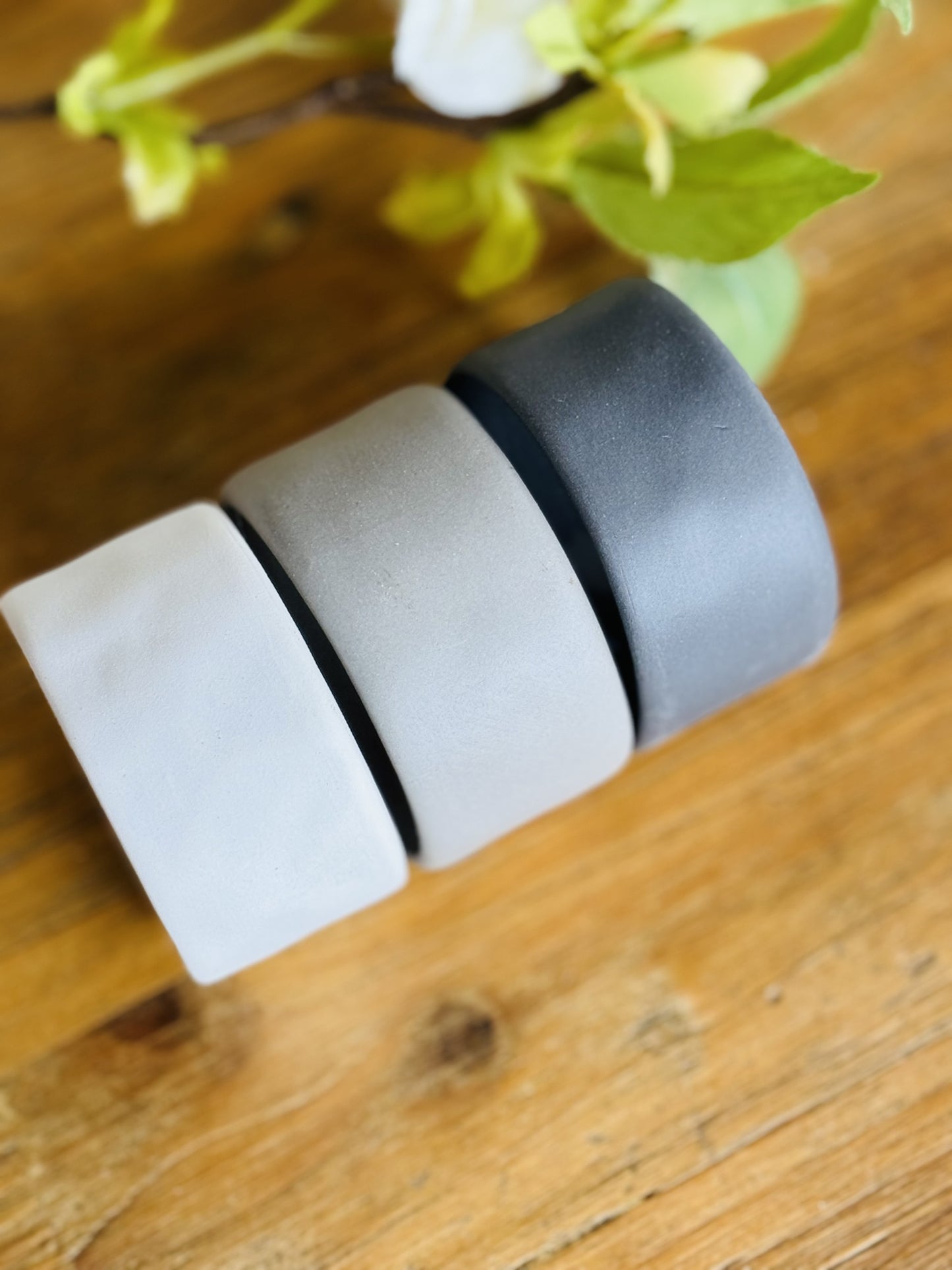 Flax Napkin Ring - Charcoal