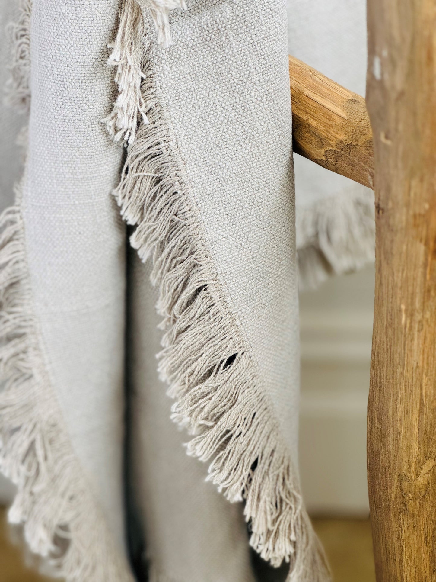 Champêtre French Linen Throw - Natural