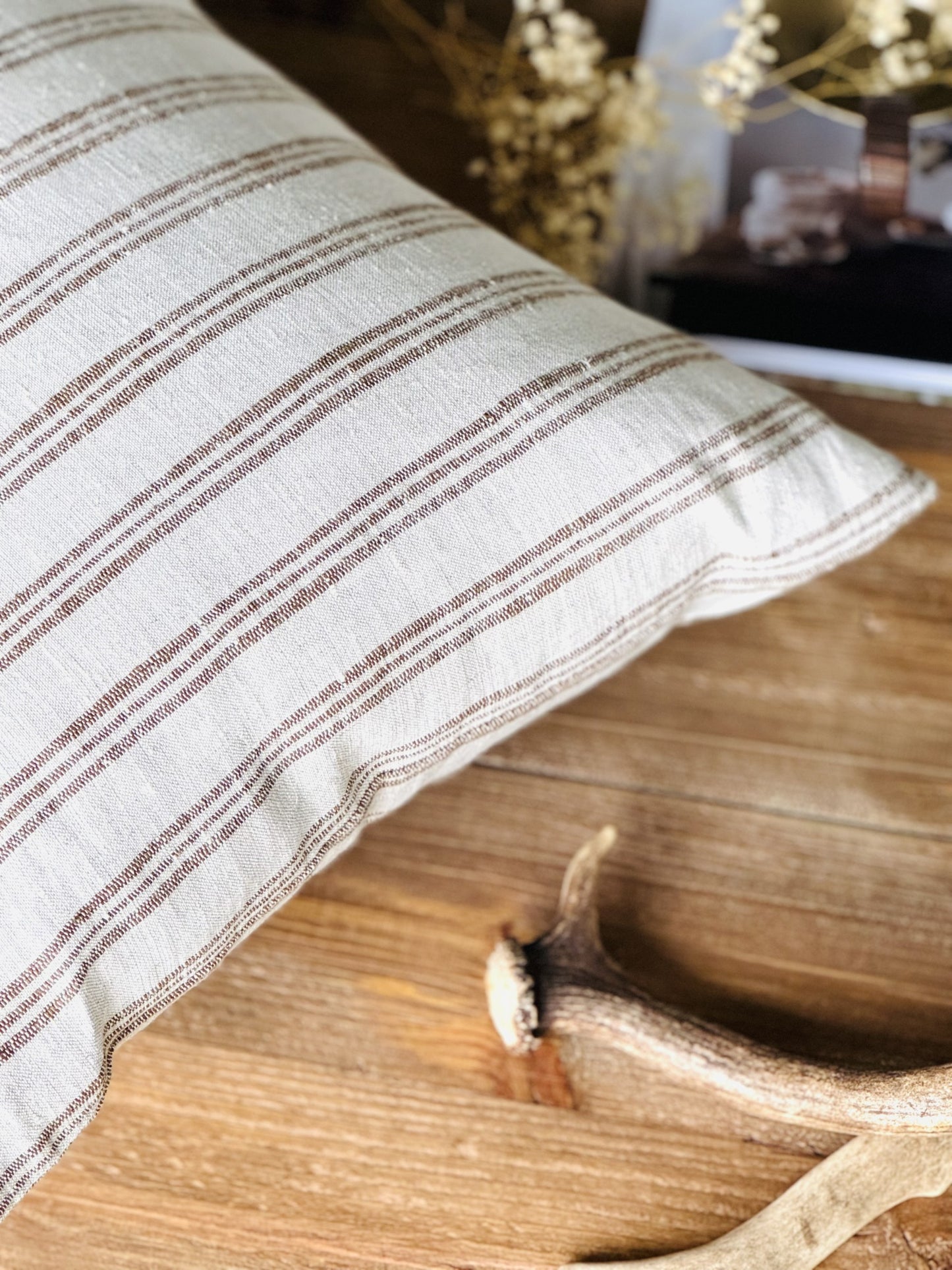 French Stripe Lumbar Cushion