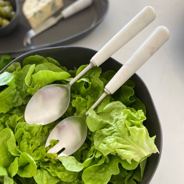 Marble Salad Servers