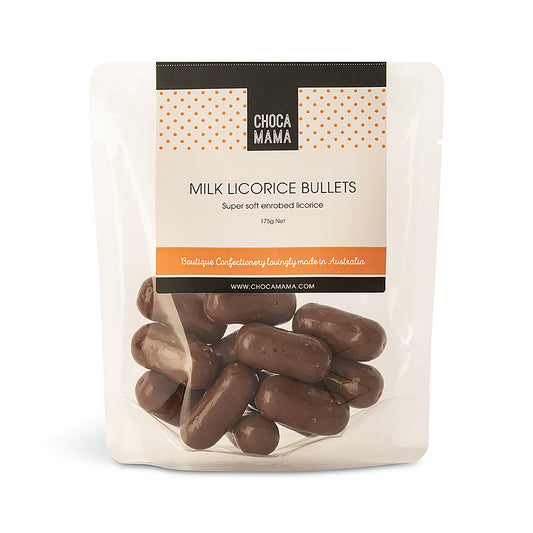 Milk Chocolate Licorice Bullets