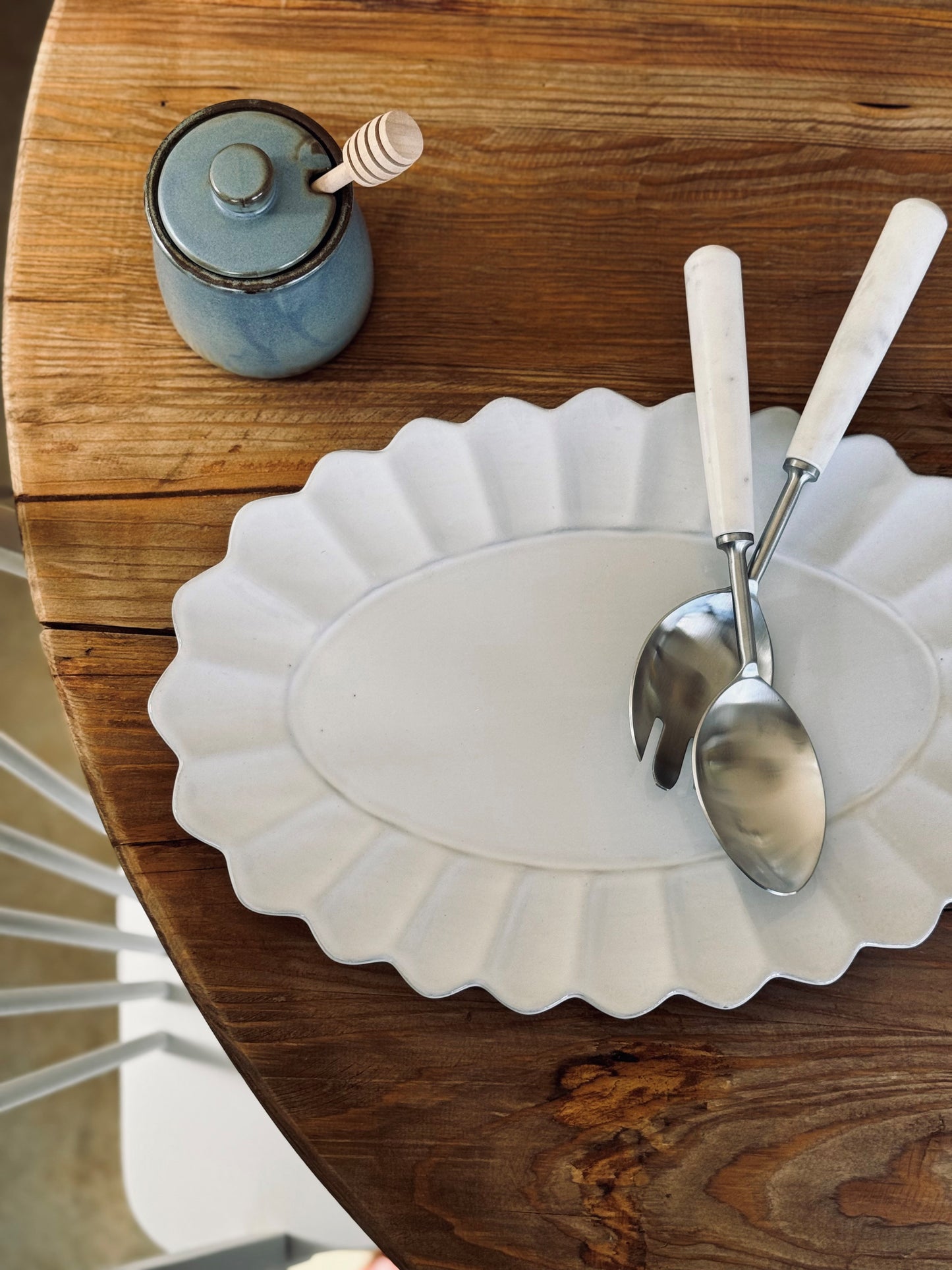 Scalloped Oval Platter